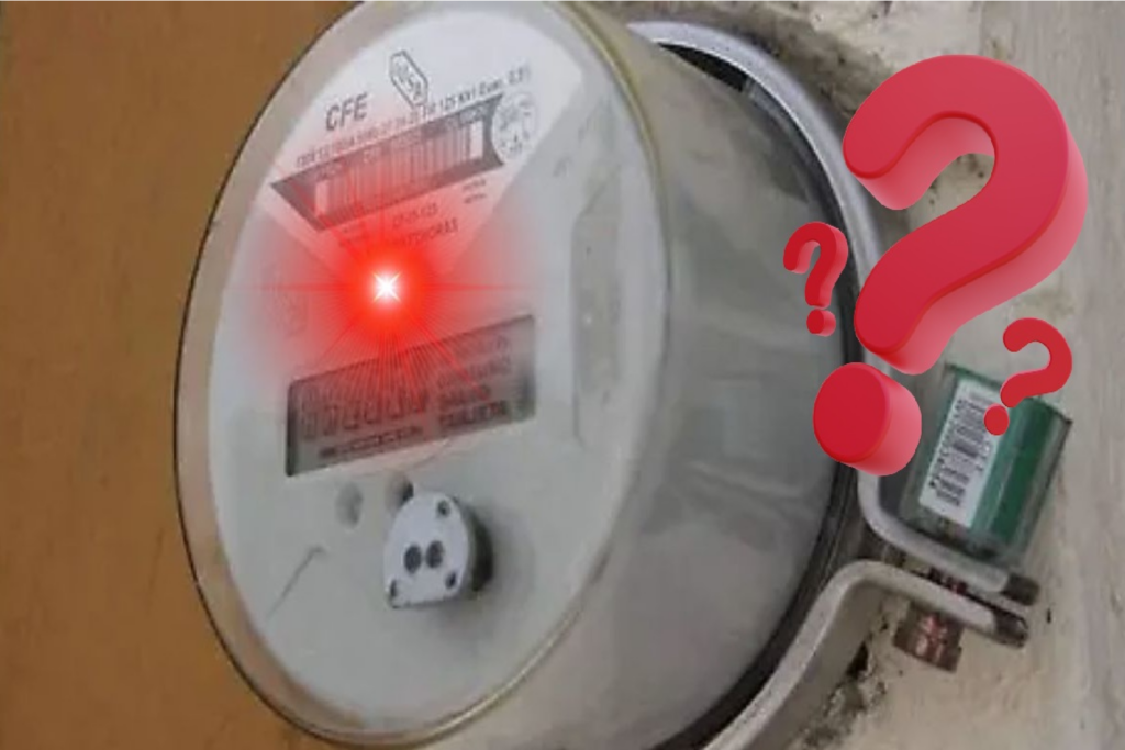 Luz roja en el medidor de CFE: qué significa y cuándo debes reportarla
