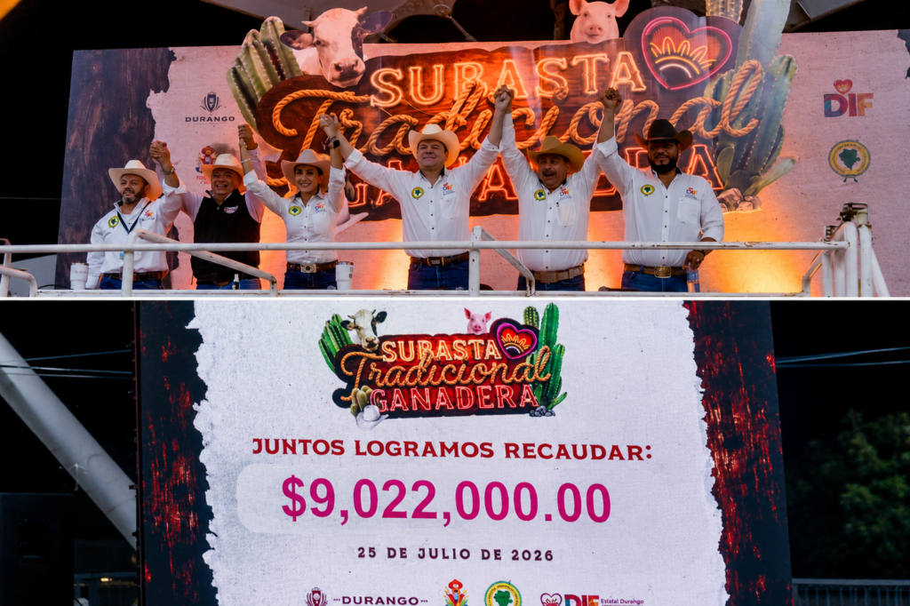 ¡Lo volvimos a hacer! Durango rompió récord en la Subasta Ganadera 2026 con más de 9 mdp