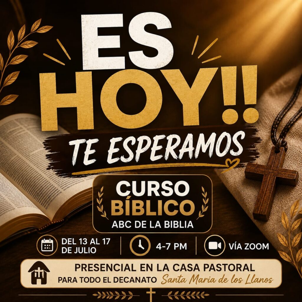 Parroquia Ntra Sra. de Guadalupe invita al curso bíblico para fortalecer la formación en la fe