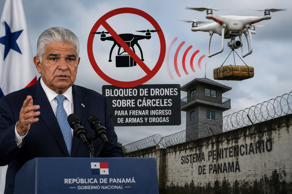 Panamá bloqueará drones sobre cárceles para frenar ingreso de armas
