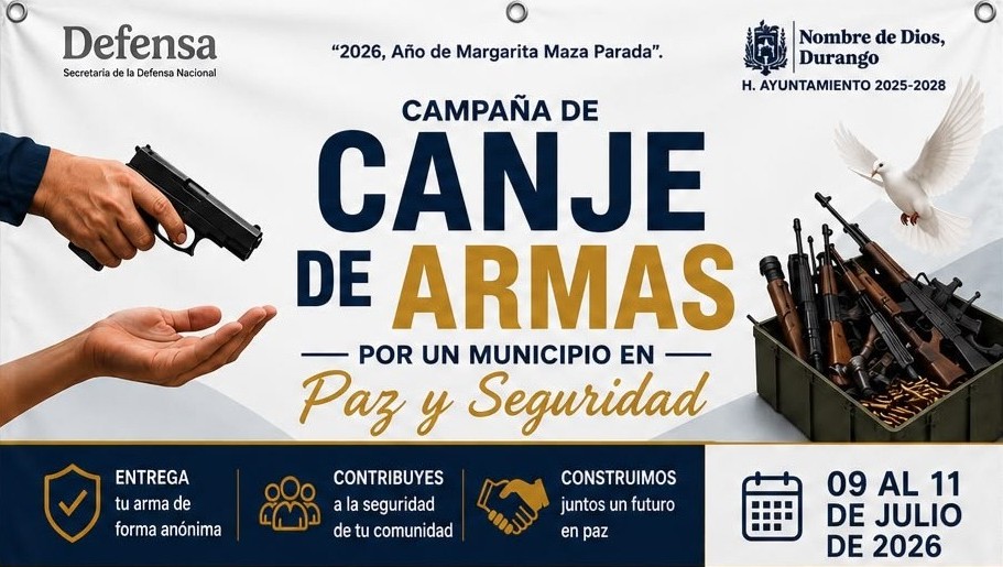 Convocan a Campaña de Canje de Armas en Nombre de Dios
