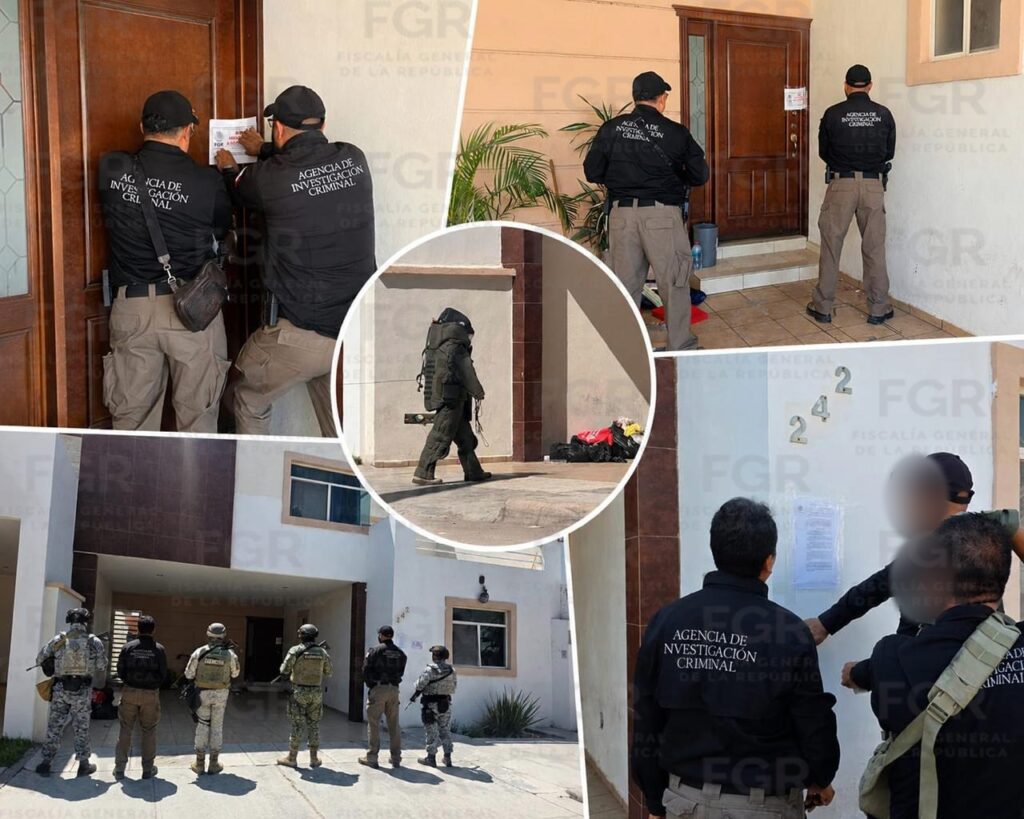 FGR, Defensa y GN en cateo de casa aseguran 3xplosivos, cartuchos, cargadores y sustancias