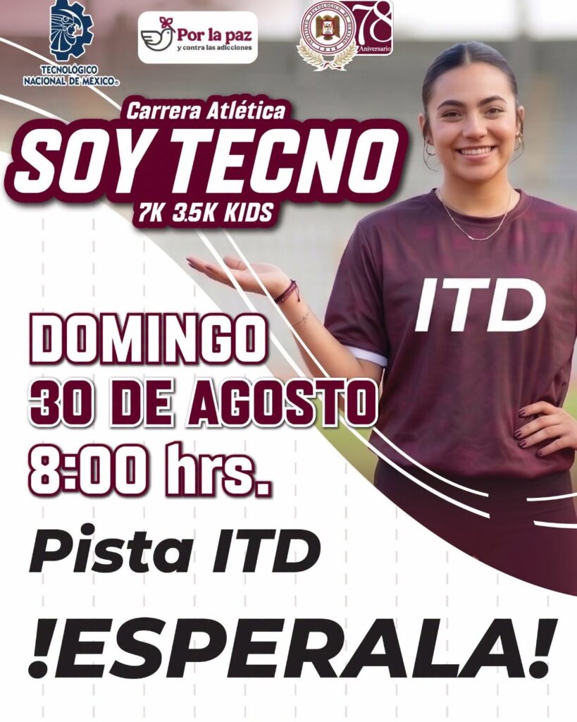 Anuncia ITD la Carrera Atlética «Soy Tecno» 2026