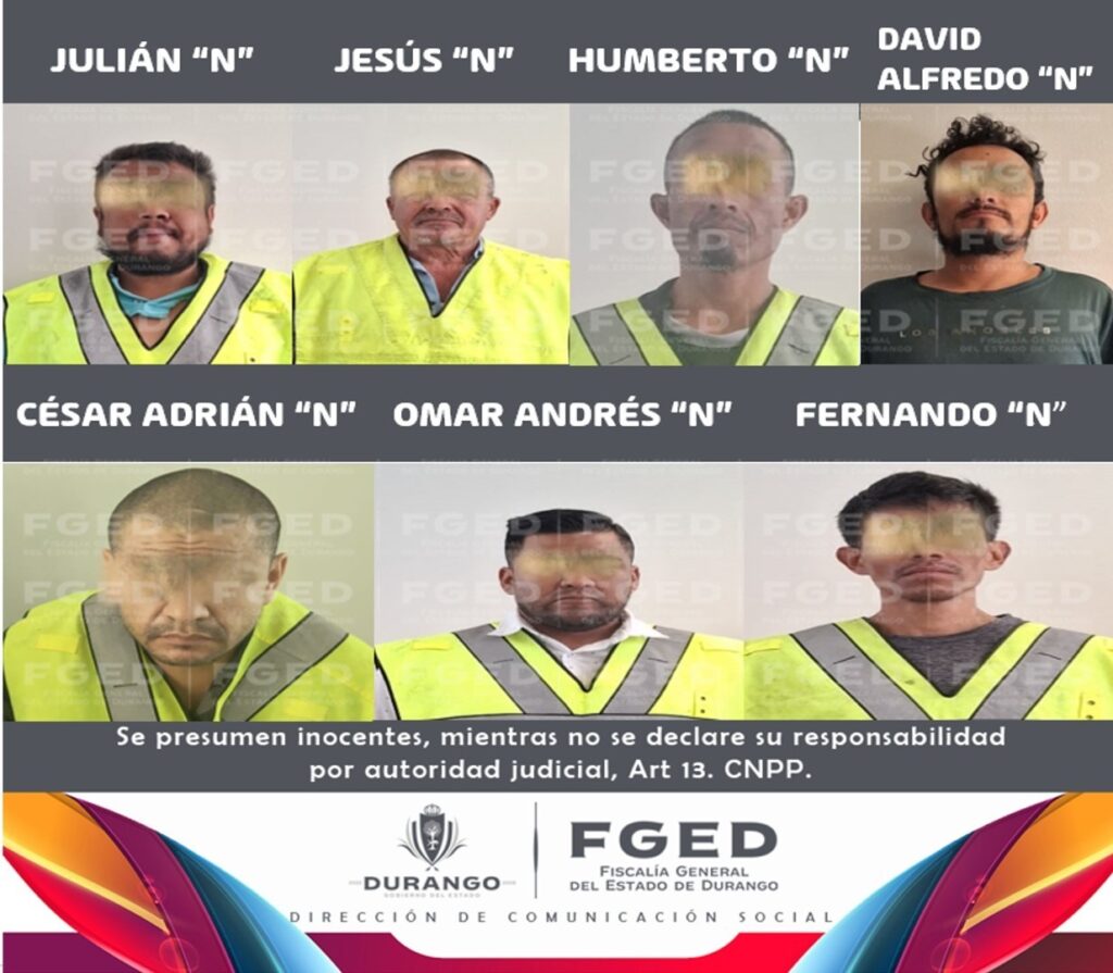 Siete presuntos puchadores son vinculados a proceso en Durango