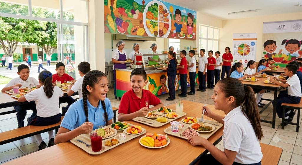 Presentan iniciativa para que estudiantes reciban comida gratuita en escuelas de México