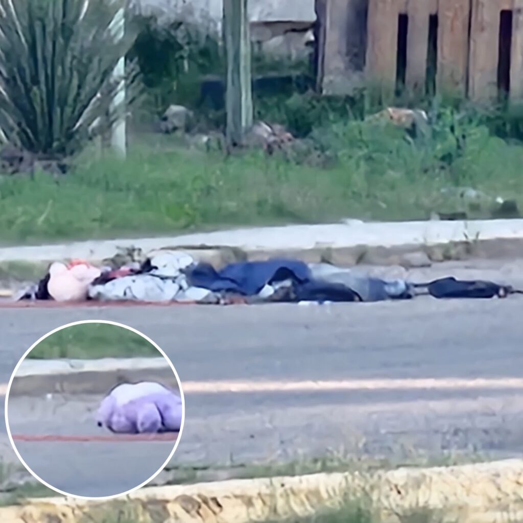 Ropa y un oso de peluche en las maletas halladas fuera del cuartel militar de Durango