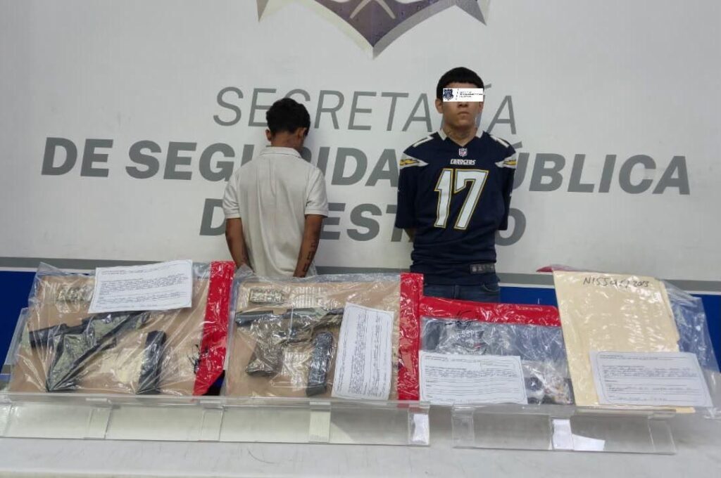 Detiene SSPE a 2 personas armadas en Ciudad Juárez