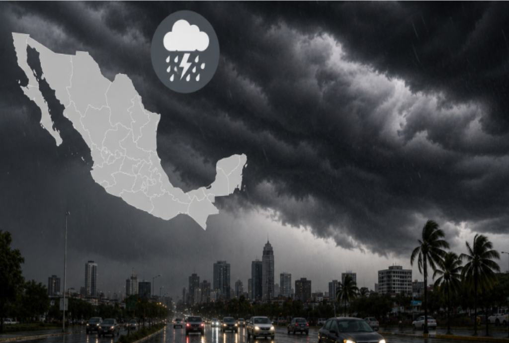 Lluvias intensas activan alerta por posible tormenta negra en México