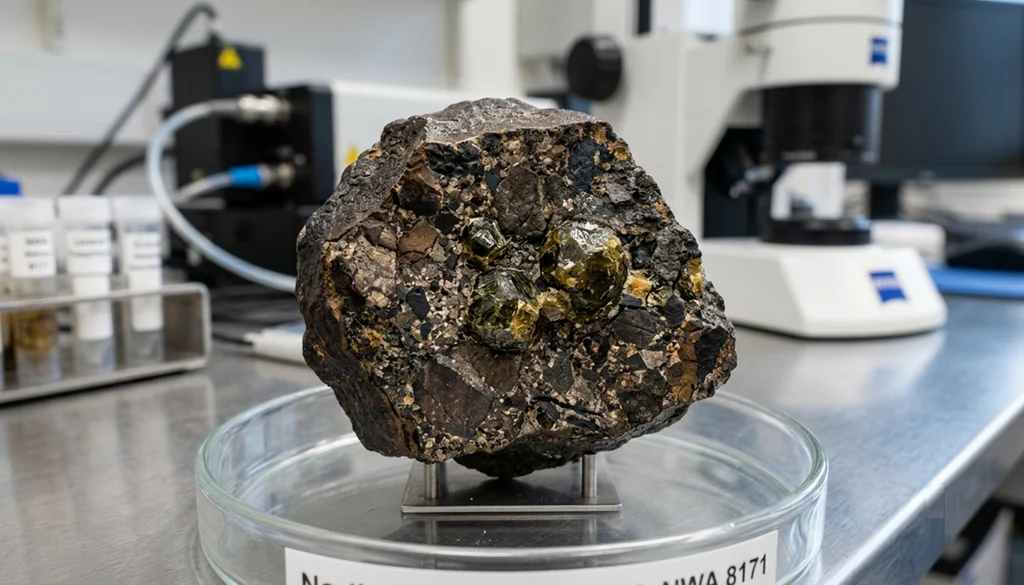 Descubren piedra preciosa en Marte oculta dentro de un antiguo meteorito