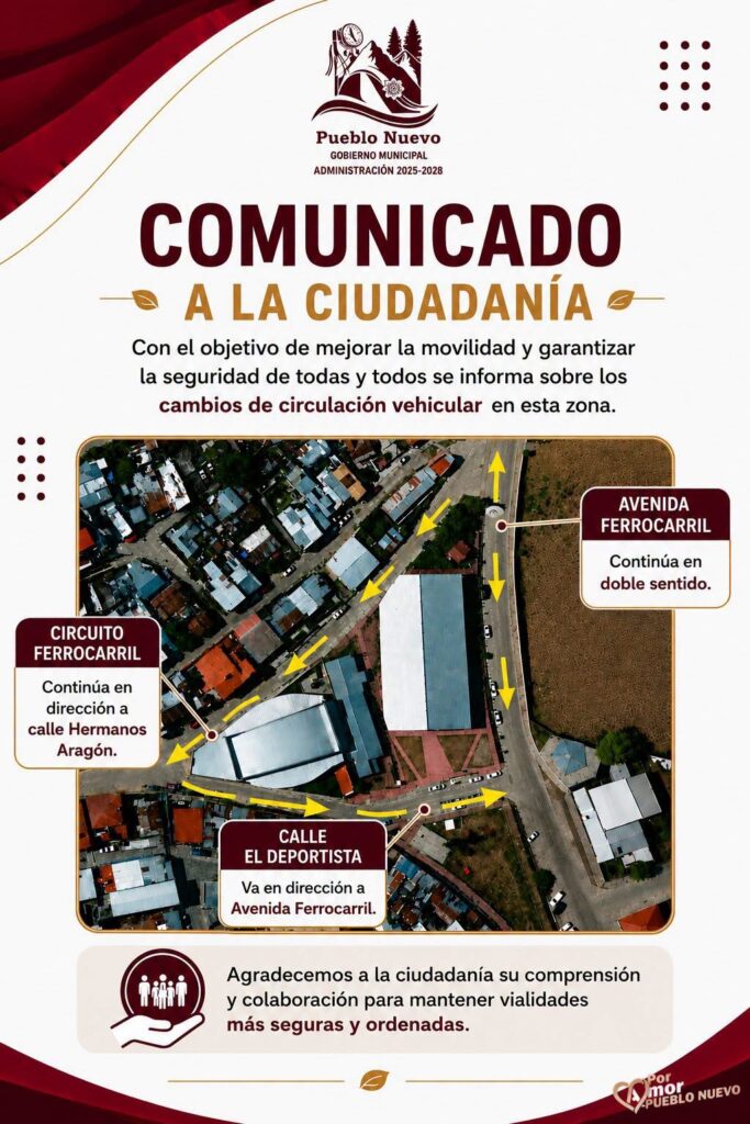 Cambian circulación vial en zona del Auditorio Pícea