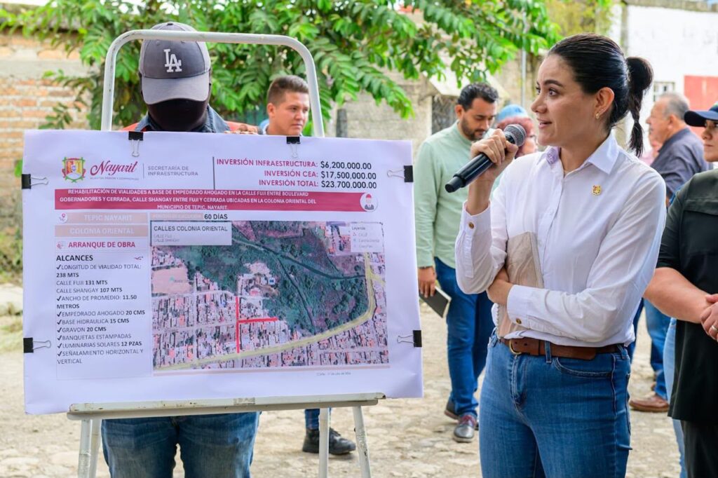 Miguel Ángel Navarro impulsa obras para transformar la colonia Oriental de Tepic