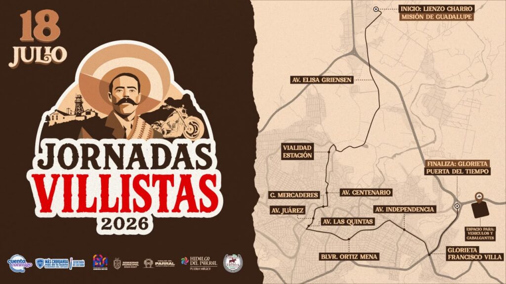 El Gobierno de Parral invita a la ciudadanía a presenciar el tradicional desfile oficial de la Gran Cabalgata Villista 2026