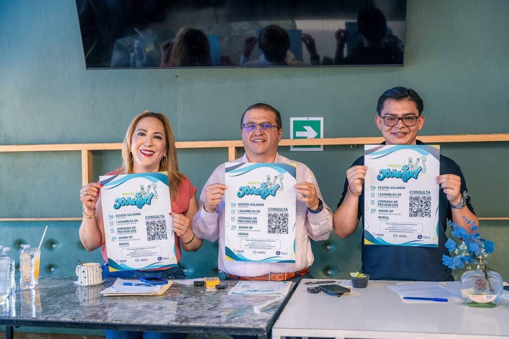 Encabeza el alcalde Salvador Calderón la presentación de actividades de “Agosto, Mes de la Juventud 2026”
