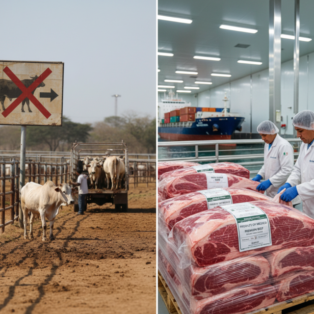 Sheinbaum anuncia regreso de exportación de ganado a Estados Unidos