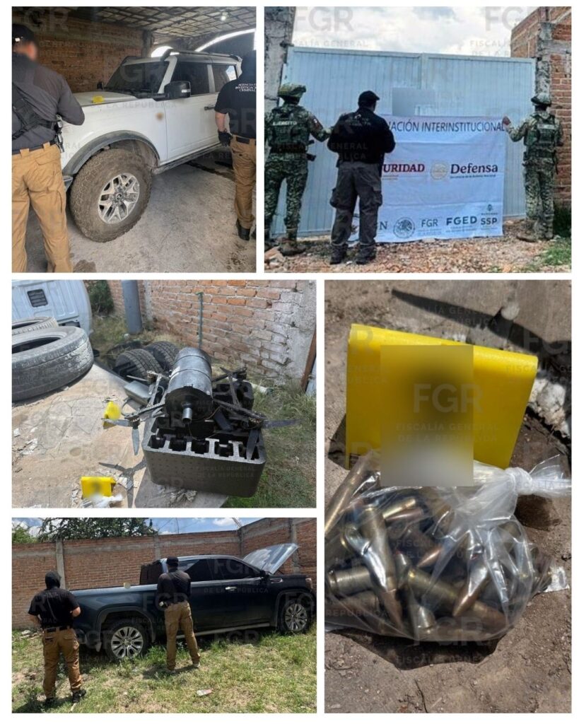 Explosivos, vehículos y cartuchos aseguran Militares, GN y FGR en Durango